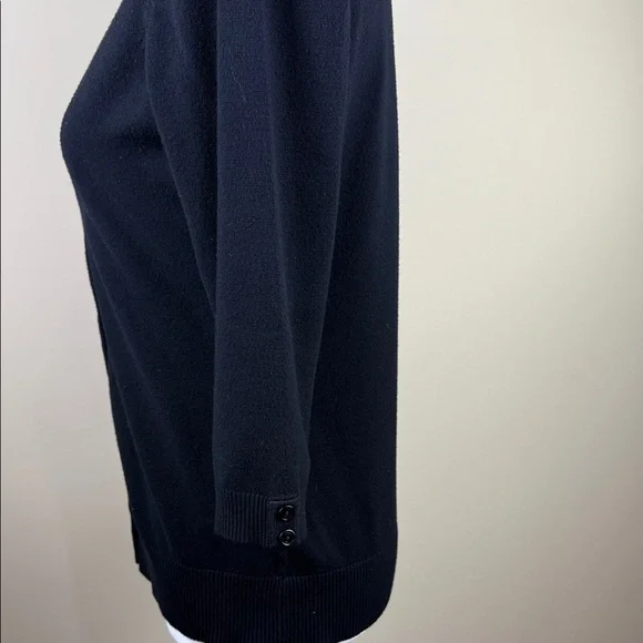 Reitmans Black 3/4 Sleeve V-Neck Cardigan - Picture 4 of 11